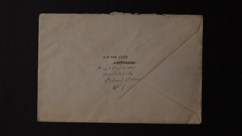 1931 Amsterdam Netherlands Metered Commercial Cover To New York USA