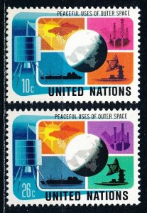 United Nations - New York #256-257  Set of 2 MNH