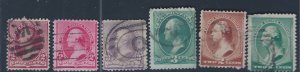 U.S. #219D,220,221,222,207,210,213 S.C.V.  $22.10 STARTS AT A LOW PRICE!