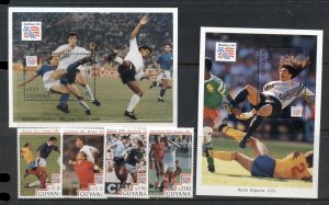 Guyana 1994 World Cup Soccer (4v.) + 2x MS MUH