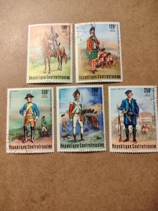 #1303 Central Africa #C139-C143