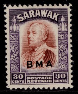 SARAWAK GVI SG138, 30c red-brown & violet, VLH MINT. Cat £12.