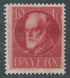 Bavaria, Sc #99, 10pf MH
