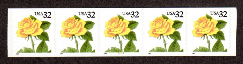 Scott # 3054, PL # 5455, coil strip of 5, MNH 2018 CAT = $ 4.50 Lot 2220351