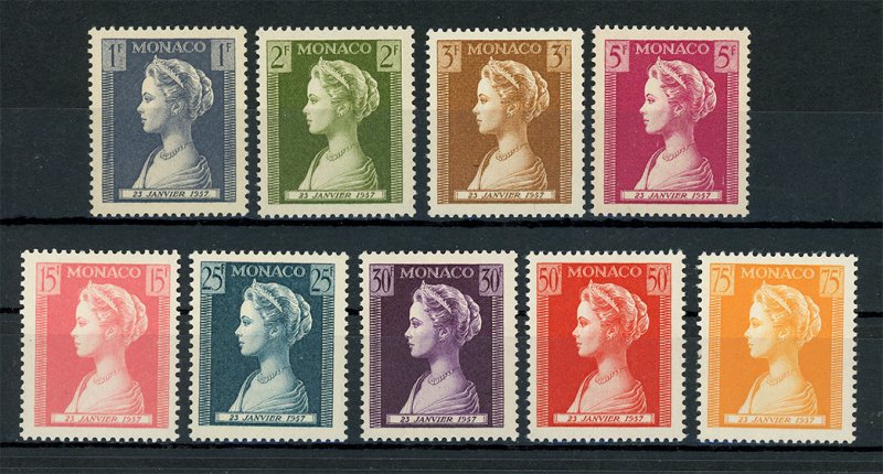 Monaco 391-399 MNH [395 MH] : : Complete Set