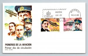 Spain 1980 FDC - Pioneers of Aviation - F13230