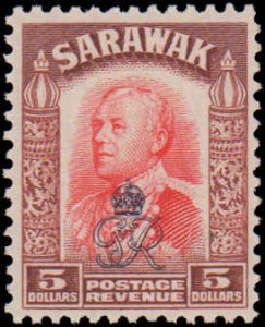 Sarawak #159-173, Complete Set(15), 1947, Hinged