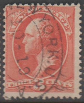 U.S. Scott #214 Washington Stamp - Used Single