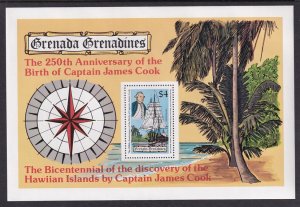 Grenada Grenadines 307 Captain Cook Souvenir Sheet MNH VF