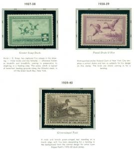 US DUCK STAMP COLLECTION - #RW1-73, Complete to 2006, NH in album Scott $5,779