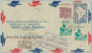 77111 - COLOMBIA - POSTAL HISTORY - AIRMAIL COVER via TRANSATLANTIC CLIPPER 1948