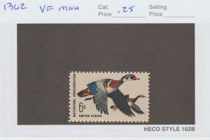 U.S.  Scott# 1362 1968 Waterfowl Conservation Issue VF MNH