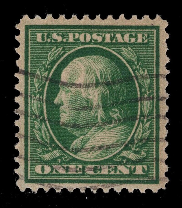 MOMEN: US STAMPS #357 BLUE PAPER USED VF/XF LOT #81669*