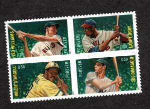 4694-97  Major League Baseball Block of 4  MNH