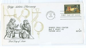 US 1473 1972 Pharmacy, addressed FDC with Geigy cachet.