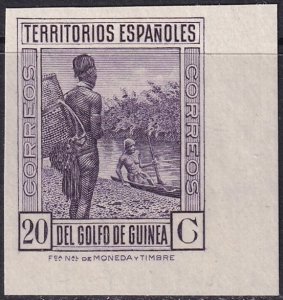 Spanish Guinea 1931 Sc 225 imperf variety MNG(*)