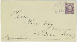 93509 - DUTCH INDIES - POSTAL HISTORY: STATIONERY COVER  # 3 Padang PURPLE