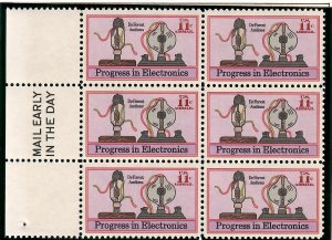 US # C86  Electronics Progress , VF OG NH Mail Early Block of 6 - I Combine S/H