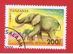 Tanzania #798   MVFLH OG   Elephant  Free S/H