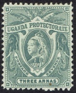 UGANDA 1898 QV ELEPHANTS 3A