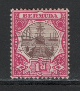 Bermuda 1906 Dry Dock 1p Scott # 34 Used