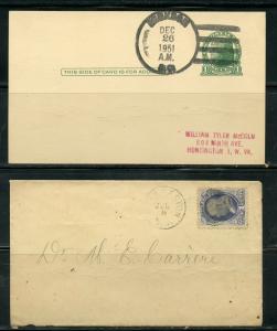 US POSTAL HISTORY OF STATE OF SOUTH CAROLINA LOT OF 12 COVERS 1871-1951 AS SHOWN 