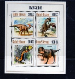 GUINEA BISSAU 2013 DINOSAURS MINT VF NH O.G M/S (19GB)