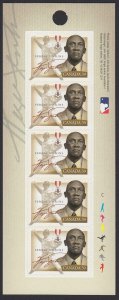 BLACK HISTORY, FERGUSON JENKINS BK page of 5 w/Colour ID Canada 2011 #2434 MNH