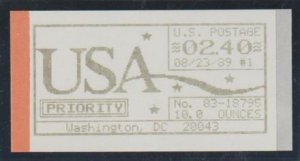 U.S. Scott #CVP9 Washington D.C. Stamp - Mint NH Single