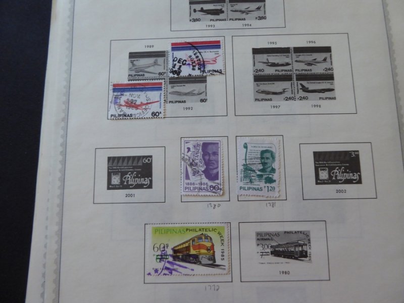 Philippines 1978-1991 Stamp Collection on Album Pages