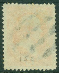 EDW1949SELL : USA 1870 Sc #152 VF-XF Used. Intense color. 1 short perf. Cat $220
