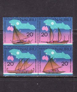 Nauru-Scott#124-7-Unused NH set-Melanesian Outrigger-maps