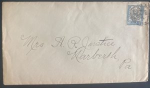 1913 Dominican Republic Censored Airmail Cover To Narberth Pa Usa