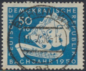 German Democratic Republic  SC# B20  Bach  Used    see details & scans