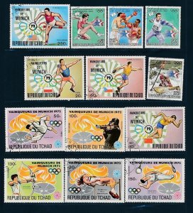 D392938 Chad Nice selection of VFU Used stamps