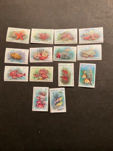 Stamps St Kitts Scott #139-52 never hinged