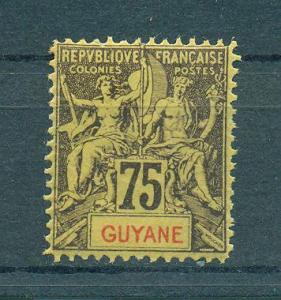 French Guiana sc# 48 mh cat value $32.50