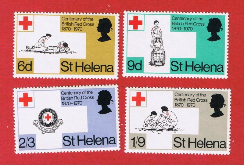 St. Helena  #236-239 MNH OG  Red Cross  Free S/H