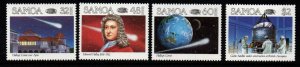 SAMOA SG722/5 1985 HALLEYS COMET MNH