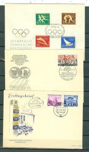 GERMANY DDR  LOT of (6)  FDC...SETS...CACHET