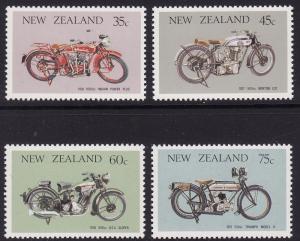 New Zealand #846-49 F-VF Mint NH ** Motorcycles