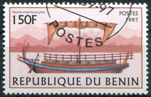 Benin Sc#1041 Used, 150fr multi, Sailing Ships 1997 (1997)