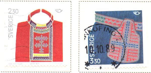 Sweden Sc  1733-4 1989 Nordic Cooperation stamp set used
