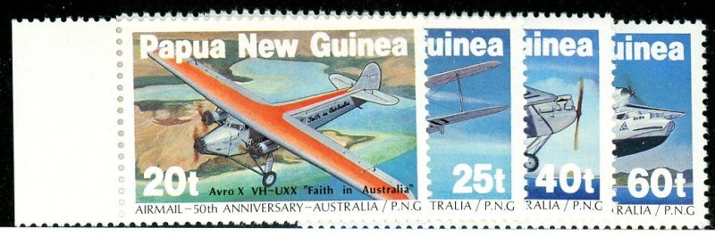 Papua New Guinea, Scott #598-601, Mint, Never Hinged, complete set