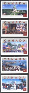Canada Sc# 2019-2023 MNH 2004 Tourist Attractions