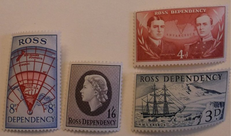 New Zealand Ross Dependency  L1-4 MNH Cat $12.00