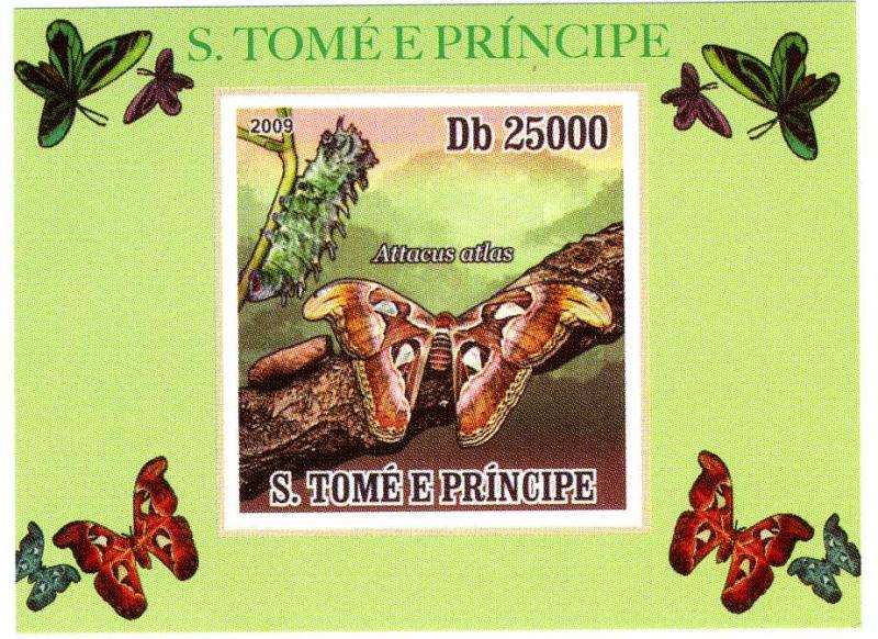 Sao Tome & Principe 2009 Butterflies Deluxe s/s mnh.vf