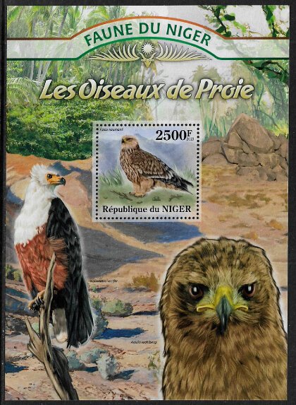 Niger #1167 MNH S/Sheet - Birds of Prey