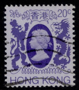 HONG KONG QEII SG416, 1982 20c bluish violet, violet & lavender, FINE USED.