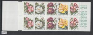 XG-X924 SWEDEN - Flowers, 1994 Roses, 5X2V MNH Booklet